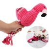 Plush Flamingo Pet Squeaky Toys for Small Dogs Clean Teeth Puppy Dog Chew Toy Squeak Pets Accessories Dog Supplies Octopus Chick