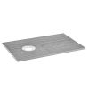 VEVOR Shower Curb Kit, 60"x38" Shower Pan Kit with 6.3" Offset Drain, Lightweight EPS Shower Installation Kits with 2 Waterproof Cloths