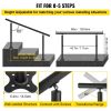 VEVOR Outdoor Stair Railing Kit, 5 FT Handrails 0-5 Steps, Adjustable Angle Black Aluminum Stair Hand Rail for The Elderly