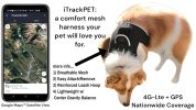 NEW Dog Tracker Device Collar Mount Waterproof Portable GPS Pet Finder Size:M