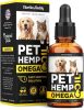 H–µmp and Salmon Oil for Dogs Skin and Coat H–µalth 3 6 9 Omega Pet H–µmp Oil for Dogs and Cats Rich in Vitamins B E Dog Fish Oil and H–µmp for Dogs A