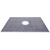 VEVOR Shower Curb Kit, 38"x60" Watertight Shower Curb Overlay with 4" PVC Central Bonding Flange, 4" Stainless Steel Grate