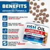 Omega 3 Fish Oil for Dogs 170 Chews Skin and Coat Supplement Omega 3 for Dogs Dry & Itchy Skin Relief Treatment Allergy Support Dog Anti Shedding Trea