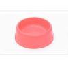 1Pc High Quality Solid Color Pet Bowls Candy-Colored Lightweight Plastic Single Bowl Small Dog Cat Pet Bowl Pet Feeding Supplies