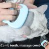 1 PC Pet Cat Dog Massage Comb Shell Comb Grooming Hair Removal Shedding Cleaning Brush Multifunction Pet Grooming Dog Supplies